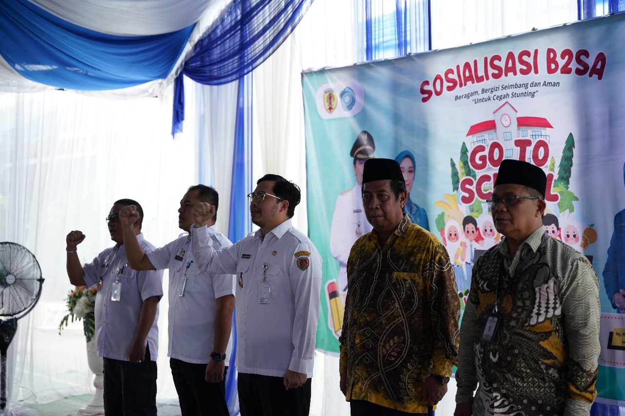 Sosialisasi B2SA Bupati HST Ajak Siswa Pahami Pola Makan Sehat untuk Cegah Stunting