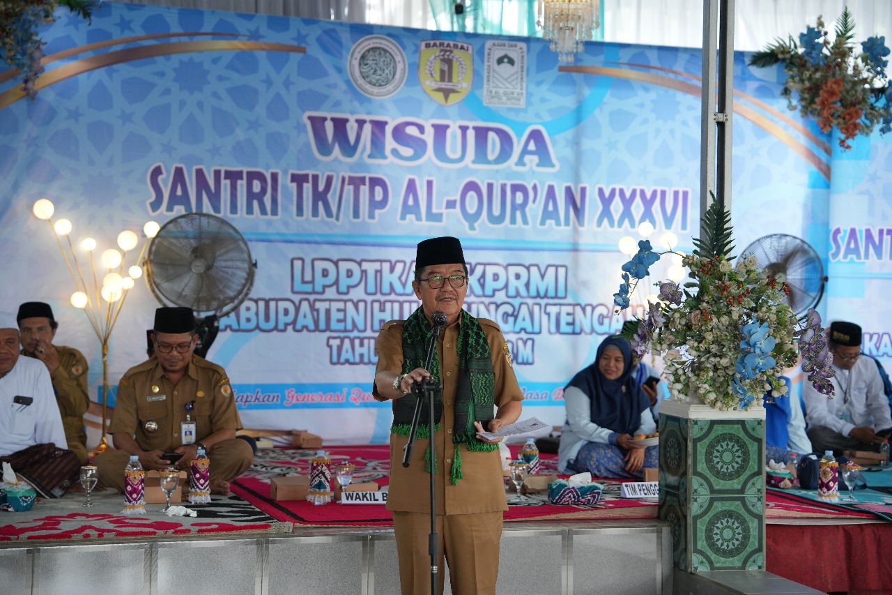 Wakil Bupati HST Wisuda 446 Santri TK-TP Al-Quran di Labuan Amas Selatan