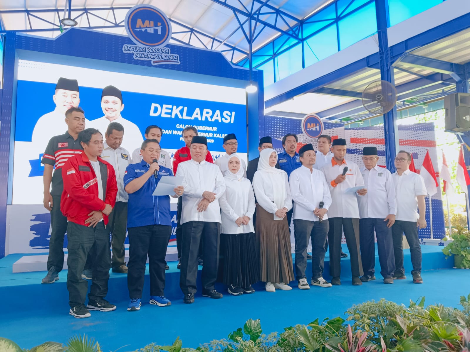 Muhidin-Hasnuryadi Resmi Deklarasikan Pencalonan di Pilgub Kalsel 2024