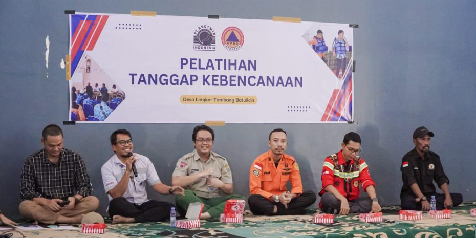 Gandeng PT Arutmin Indonesia Tanbu Gelar Pelatihan Desa Tangguh Bencana