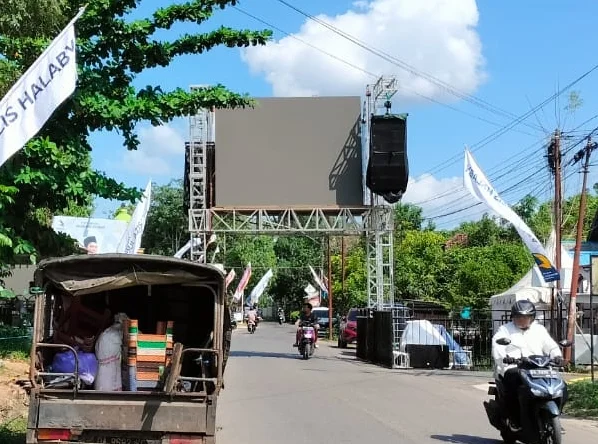 Tablig Akbar UAS: Panitia Pastikan Kenyamanan Jemaah dengan Layar Lebar