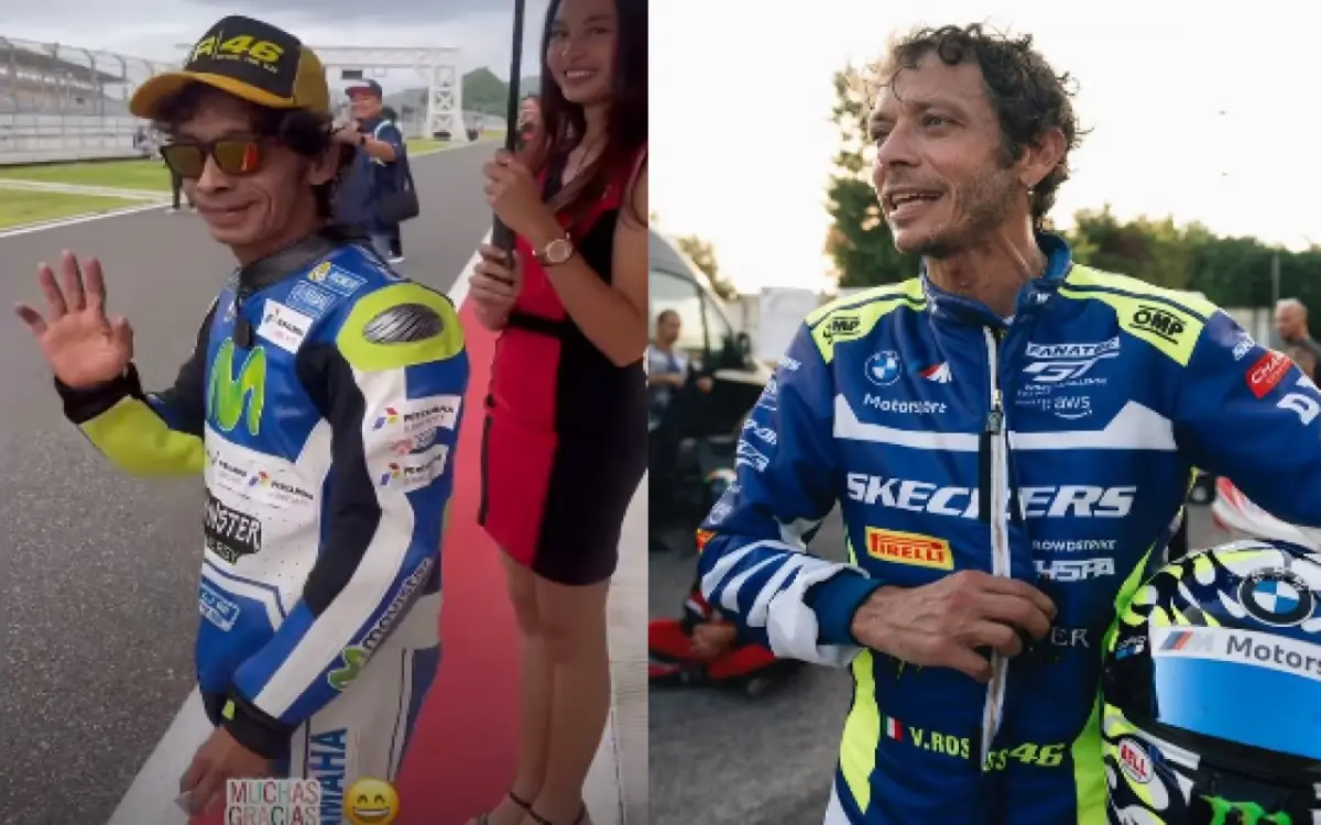 Valentino Rossi KW asal Palembang Hebohkan Sirkuit Mandalika