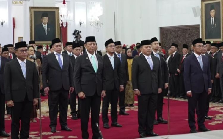 Presiden Prabowo Lantik 135 Pejabat di Istana Negara