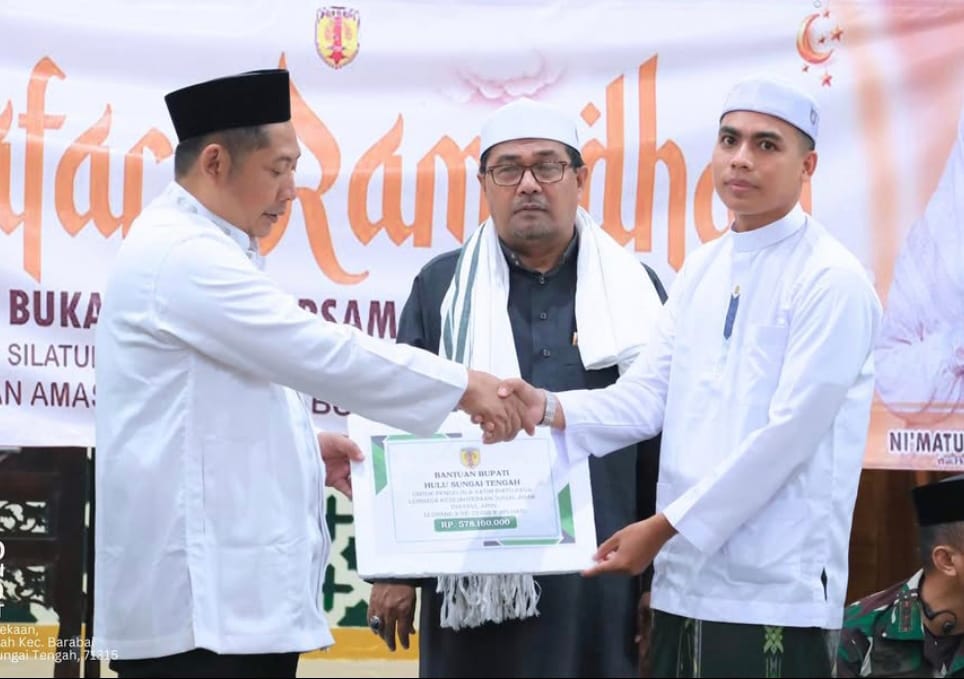 Dua Ponpes di Kecamatan LAU Terima Bantuan Ratusan Juta dari Bupati HST