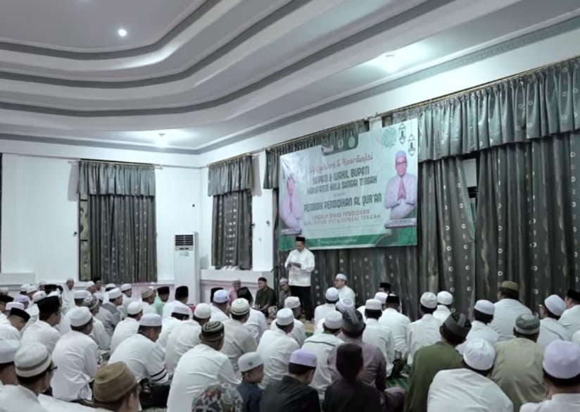 Wujudkan HST Religius, Bupati Bang Rizal Naikkan Insentif Para Pendidik Al-Quran
