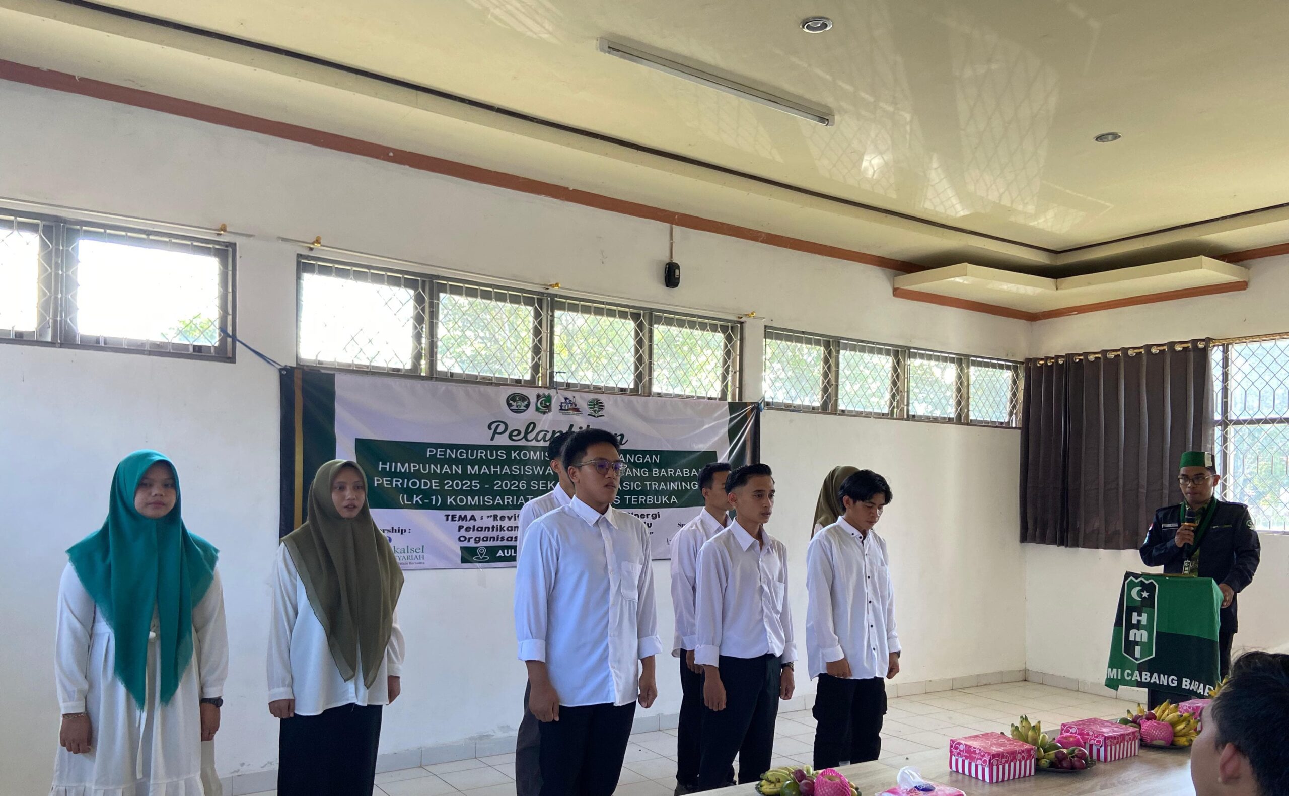 HMI Cabang Barabai Lantik Komisariat Balangan dan Gelar Basic Training LK 1 di Politeknik Murakata