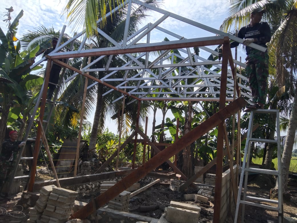 TMMD ke-124: Rumah Layak Huni untuk Janda di Haruyan