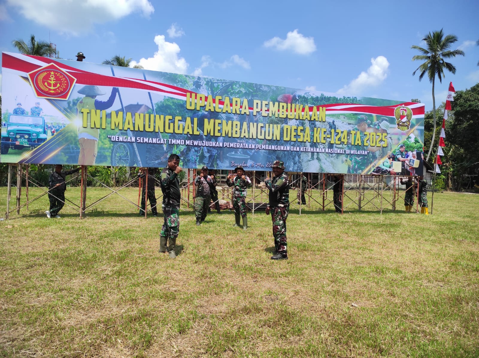 Kodim 1002/HST Siap Gelar TMMD ke-124 di Desa Pengambau Hilir Luar