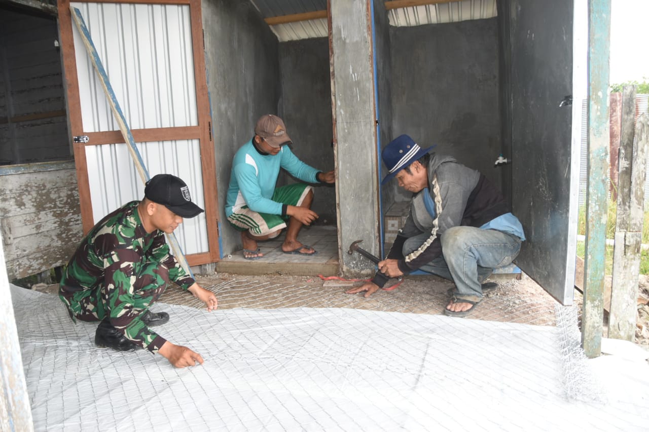 Pengecoran Lantai Langgar Darussalam Dimulai, TMMD Fokus Tingkatkan Kenyamanan Ibadah