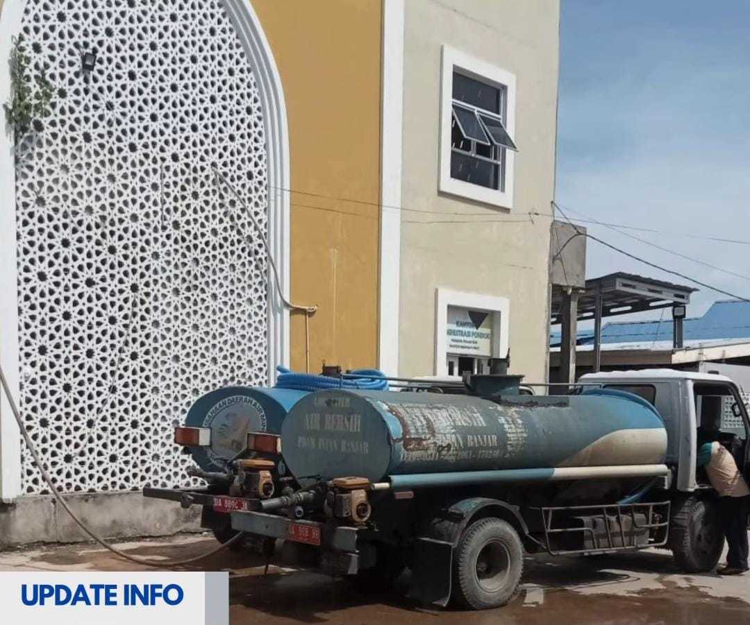 PTAM Intan Banjar Salurkan Bantuan Air Bersih ke Berbagai Lokasi Termasuk Pesantren