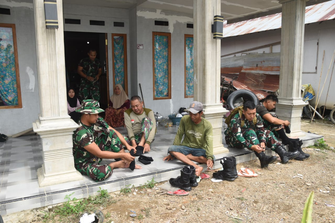 Pagi Cerah Sambut Semangat Satgas TMMD Kodim 1002/HST di Lokasi Tugas