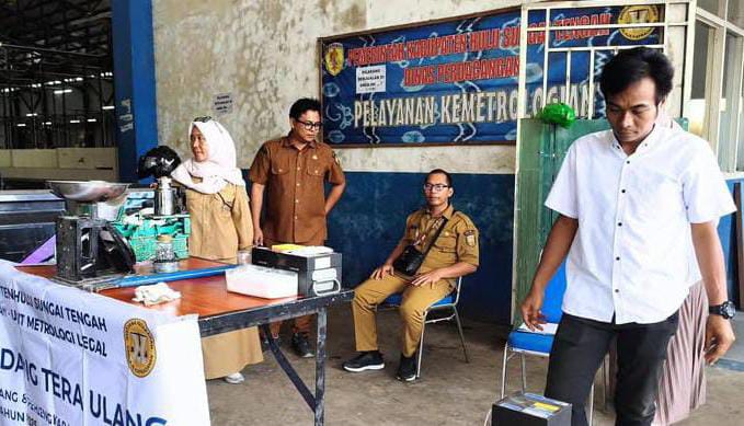 Pastikan Kejujuran Timbangan, Pemkab HST Gelar Tera Ulang Gratis