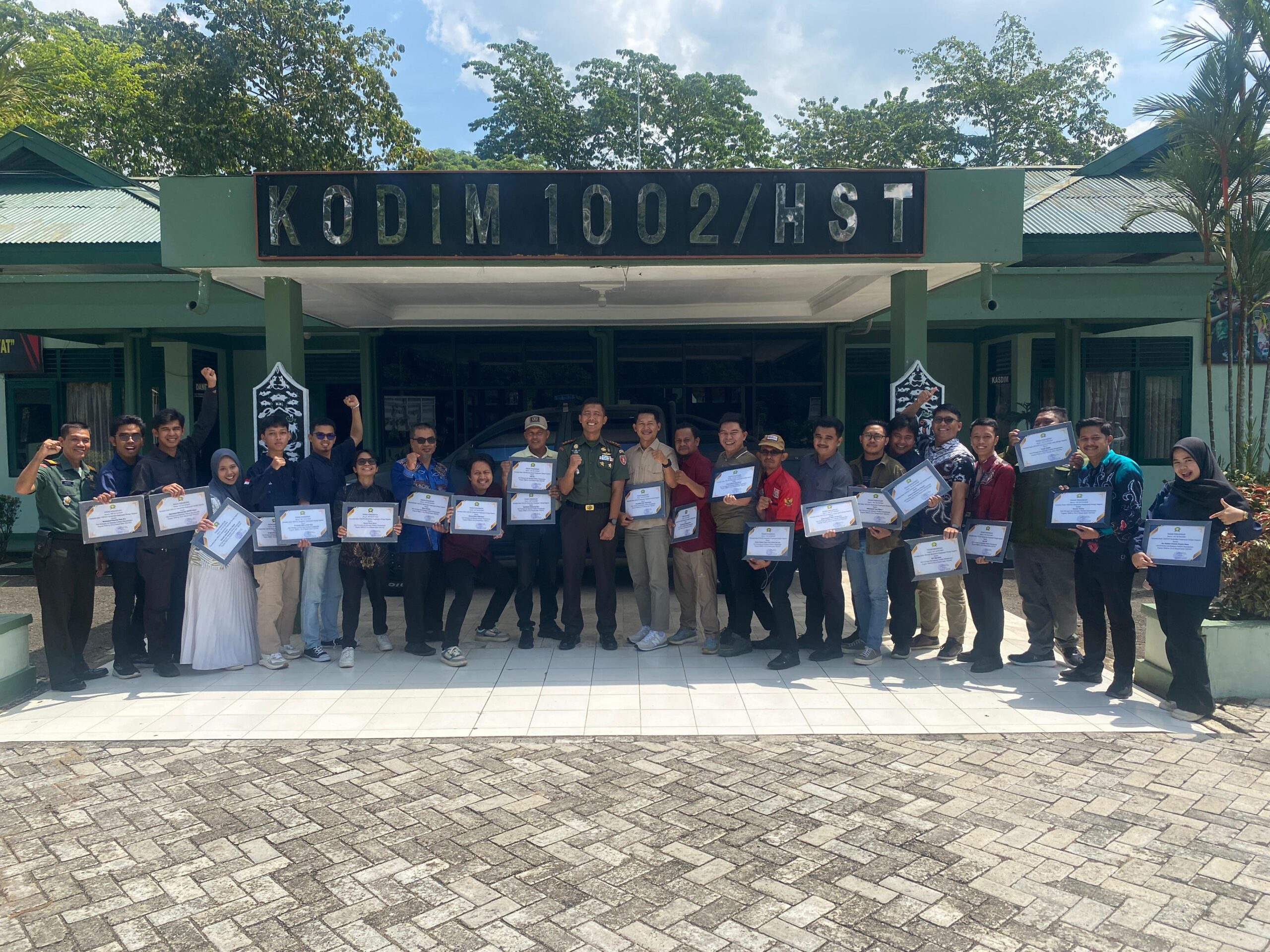 Kodim 1002/HST Apresiasi Media Mitra TMMD ke-124
