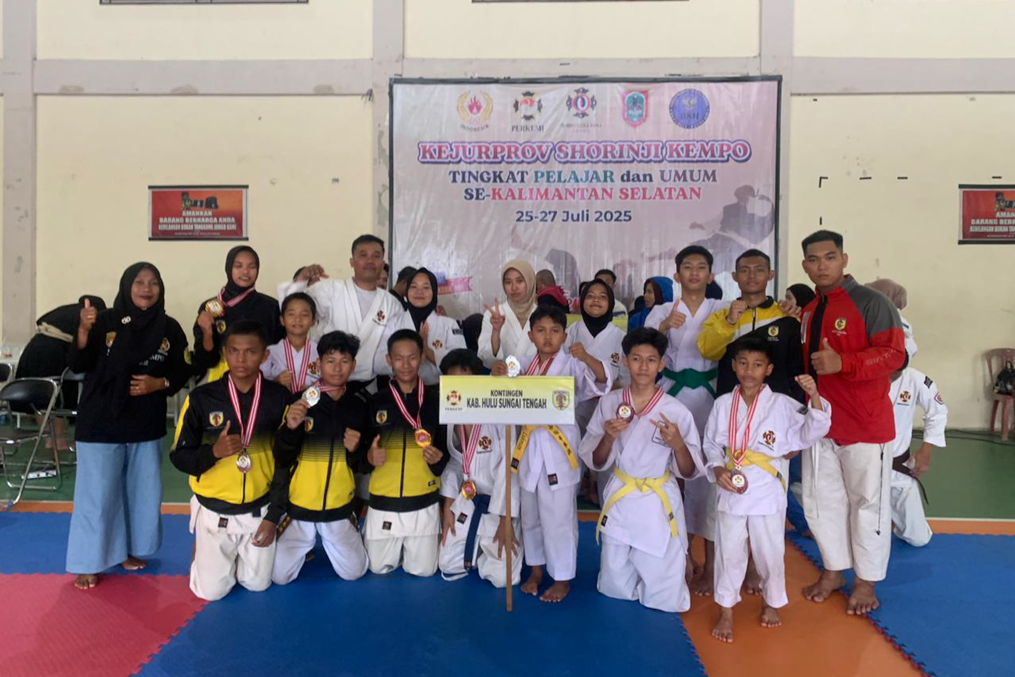 Kempo HST Raih Juara Umum 2 Kejurprov Shorinji Kempo se-Kalael 2025