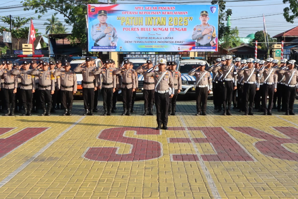Tertib Berlalu Lintas Demi Keselamatan, Operasi Patuh Intan 2025 Dimulai di HST
