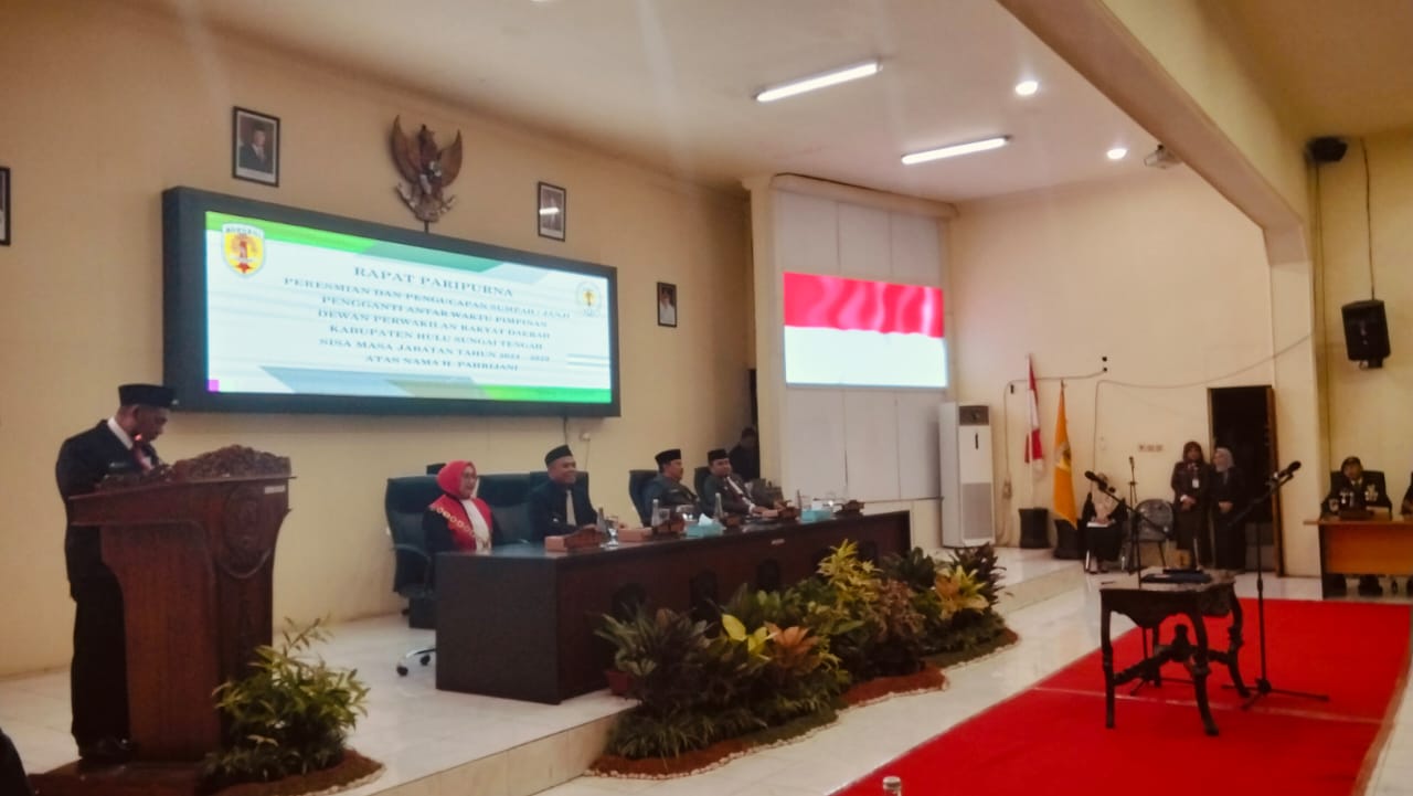 H. Pahrijani Resmi Dilantik sebagai PAW Pimpinan DPRD HST, Bupati Ajak Bersinergi Bangun Daerah