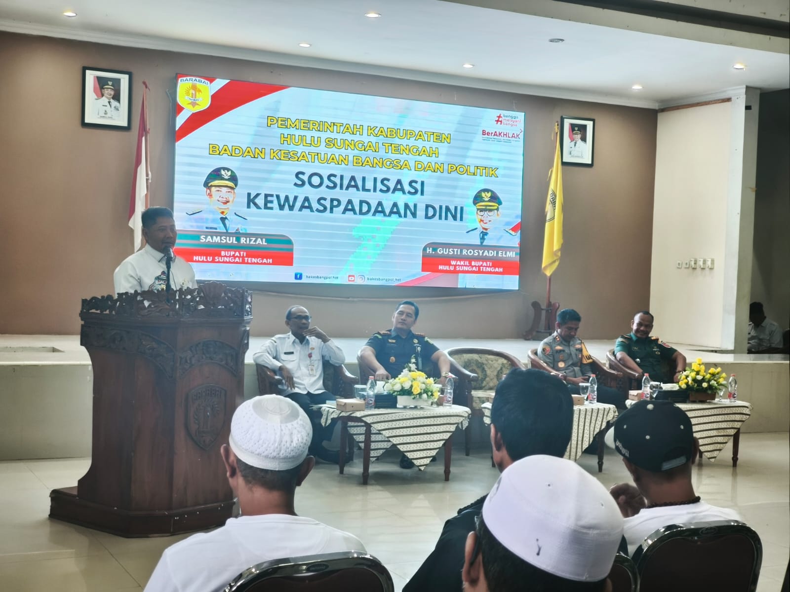 Sosialisasi Kewaspadaan Dini, Bupati HST Tekanan Pentingnya Deteksi Gangguan Keamanan