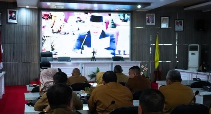Pemkab HST Ikuti Rakor KPK untuk Tingkatkan Integritas Birokrasi