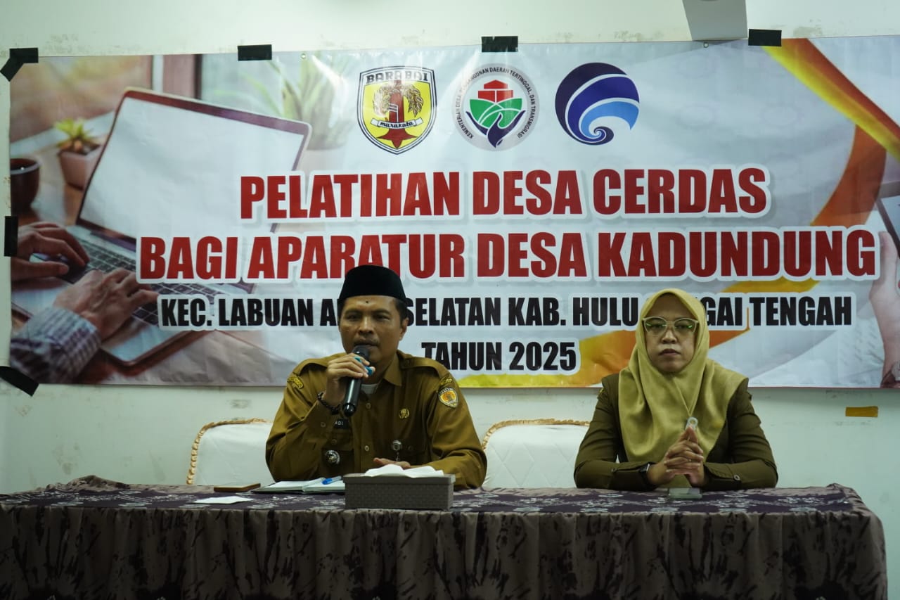 Diskominfo HST Bekali Aparatur Desa Kadundung dengan Pelatihan Digitalisasi