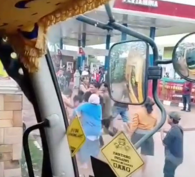 Viral, Perkelahian di depan SPBU Lingkar Dalam Banjarmasin Hebohkan Warga