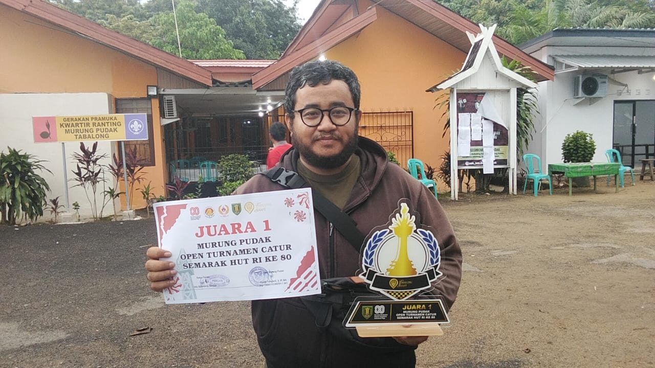 Aloysius Danang Tampil Perkasa, Sabet Juara 1 Catur Murung Pudak Open 2025