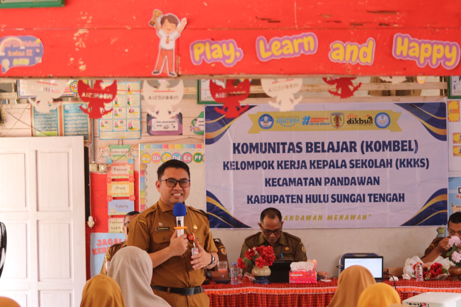 Kombel K3S Kecamatan Pandawan, Kadisdik HST Sampaikan Materi Kepemimpinan