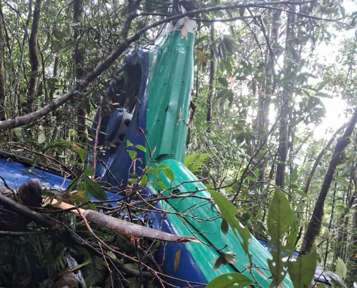 Bangkai helikopter PK-RGH milik PT Eastindo Air akhirnya ditemukan di Hutan Mantewe Kalsel 