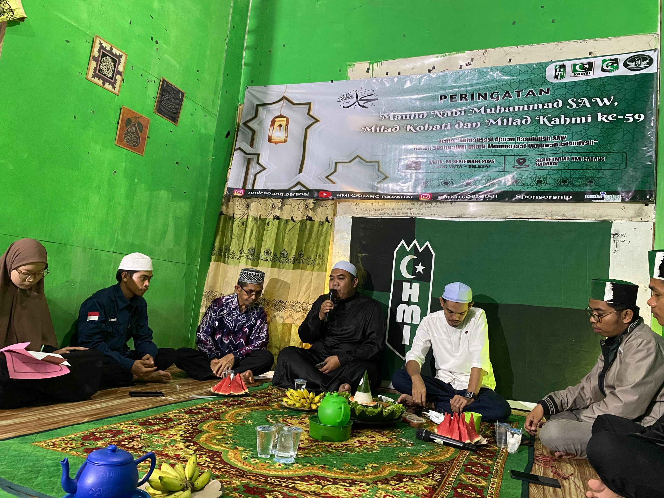 HMI Cabang Barabai Peringati Maulid Nabi Muhammad SAW, Milad Kohati, dan Milad KAHMI ke-59