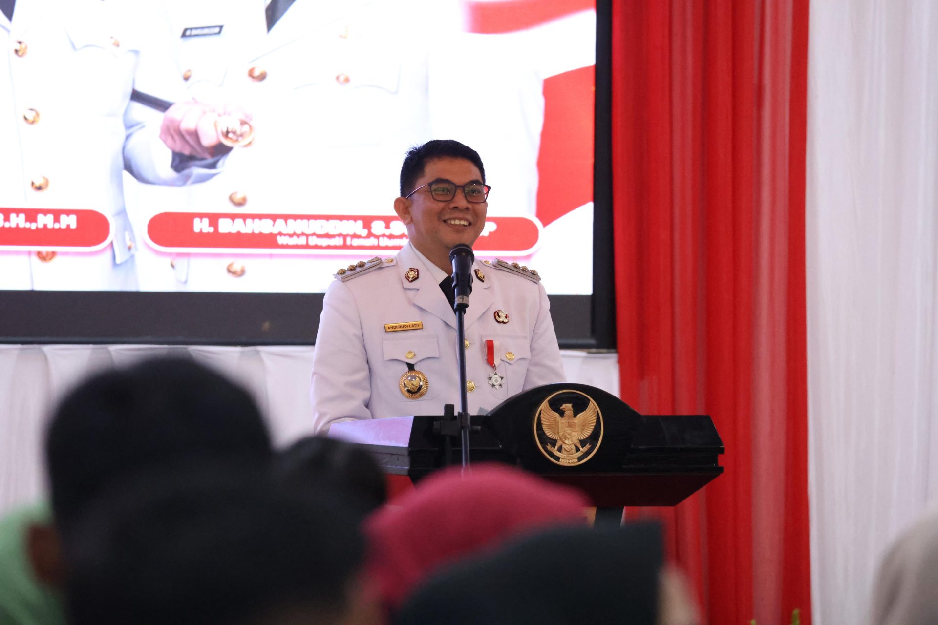 Berlangsung Khidmat, Pemkab Tanah Bumbu Gelar Resepsi Kenegaraan HUT ke-80 Republik Indonesia