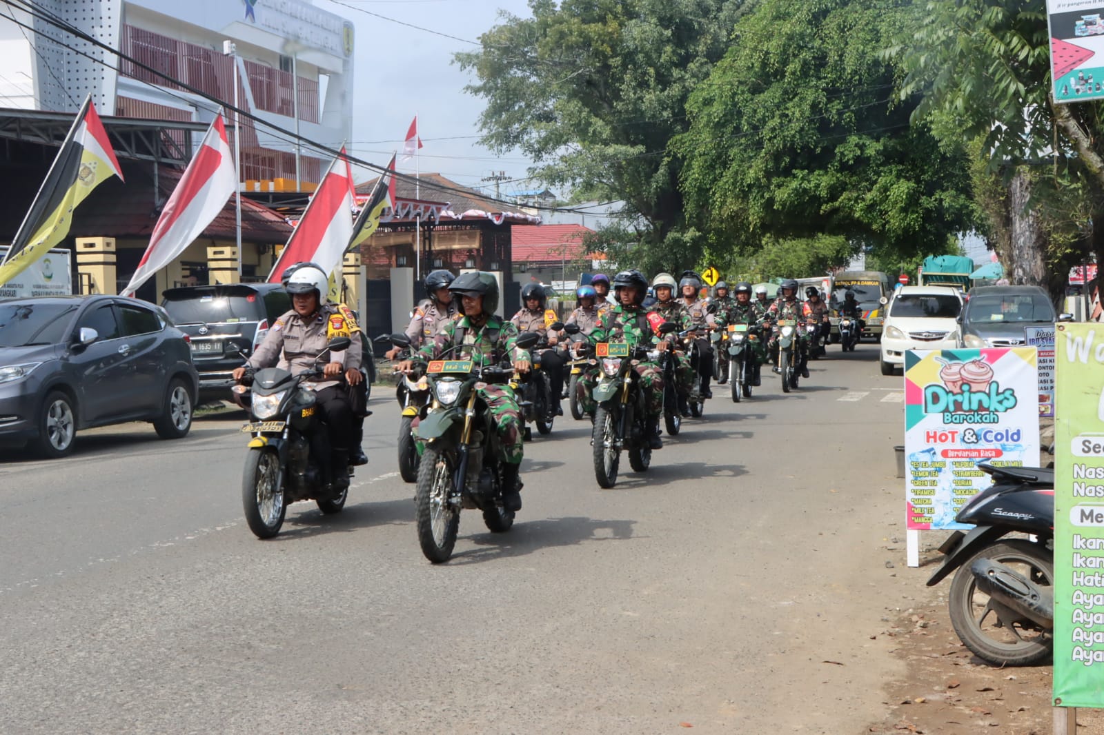 Sinergi TNI-Polri dan Pemkab HST, Patroli Gabungan Jaga Kondusivitas Wilayah