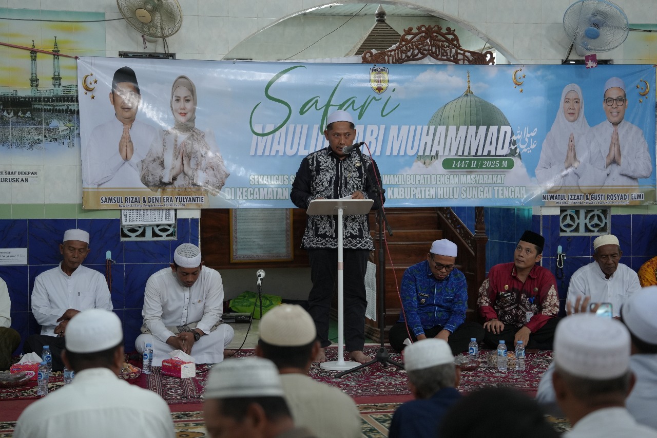 Safari Maulid Nabi, Bupati HST Ajak Warga Teladani Rasulullah