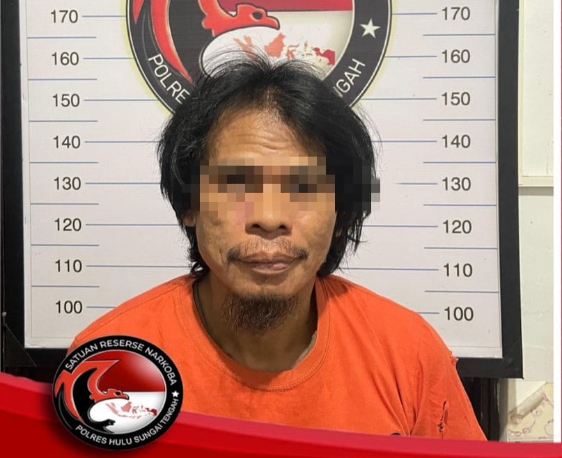 Satresnarkoba HST Ringkus Pria di Kambat Selatan, Sita Sembilan Paket Sabu