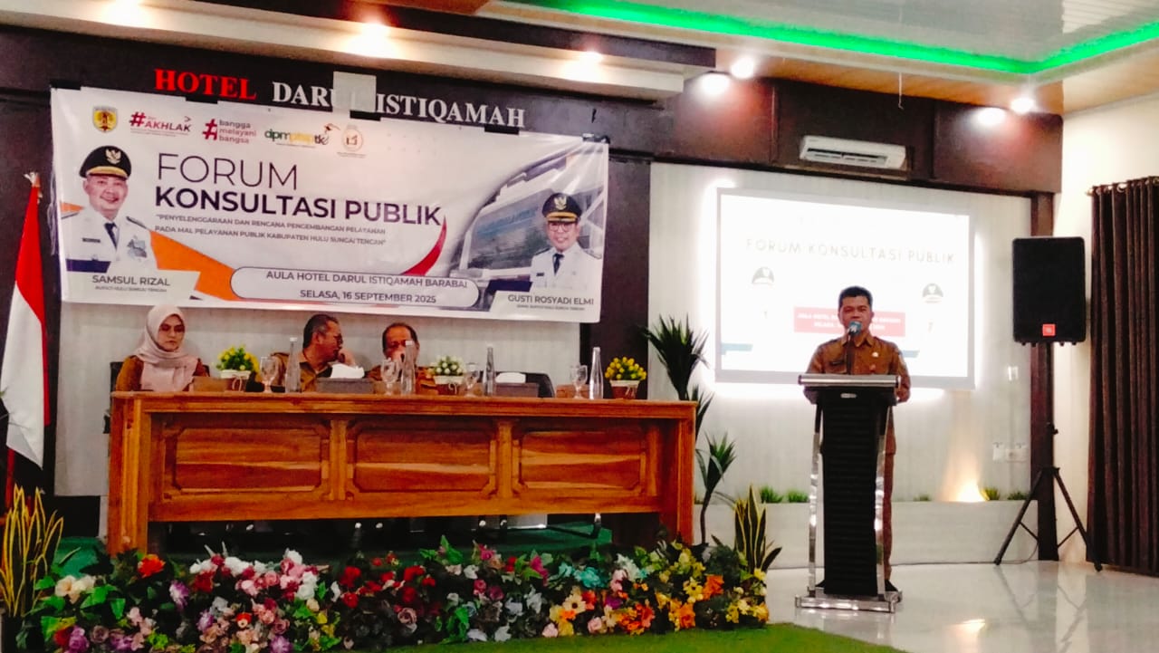 Lewat Forum Konsultasi Publik, Pemkab HST Bahas Pengembangan Mal Pelayanan Publik